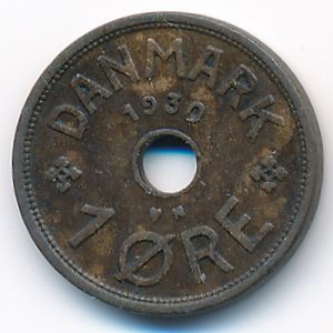 Дания, 1 эре (1930 г.)