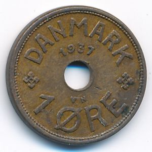 Дания, 1 эре (1937 г.)