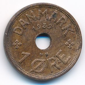 Дания, 1 эре (1939 г.)