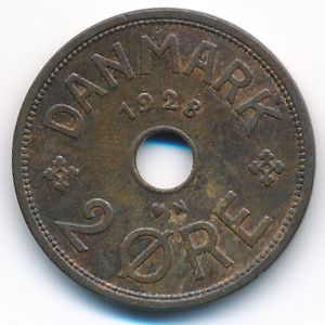 Дания, 2 эре (1928 г.)