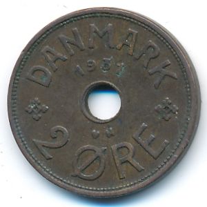 Дания, 2 эре (1931 г.)
