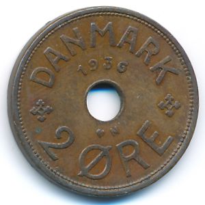 Дания, 2 эре (1936 г.)