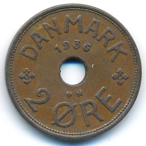 Дания, 2 эре (1936 г.)