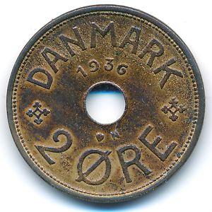 Дания, 2 эре (1936 г.)