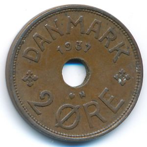 Дания, 2 эре (1937 г.)