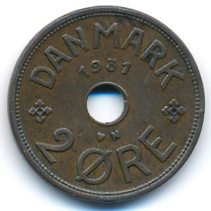 Дания, 2 эре (1931 г.)