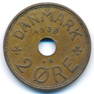Дания, 2 эре (1938 г.)