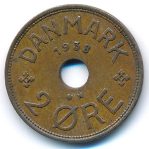 Дания, 2 эре (1938 г.)