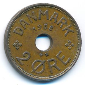 Дания, 2 эре (1938 г.)