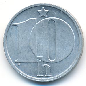 Czechoslovakia, 10 haleru, 1983