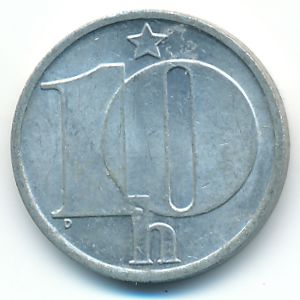 Чехословакия, 10 гелеров (1986 г.)