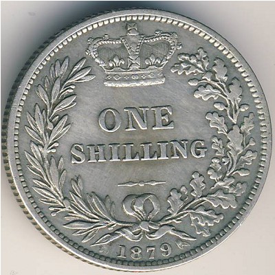 Великобритания, 1 шиллинг (1879–1887 г.)
