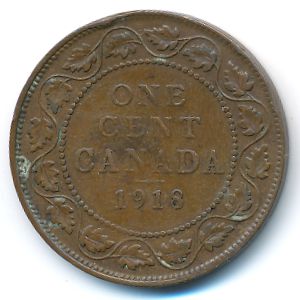 Canada, 1 cent, 1918