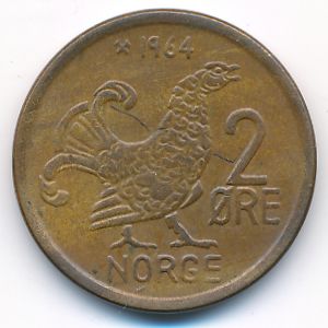 Норвегия, 2 эре (1964 г.)
