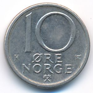 Норвегия, 10 эре (1981 г.)