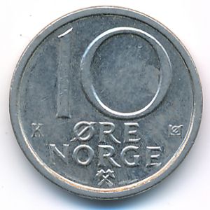 Norway, 10 ore, 1983