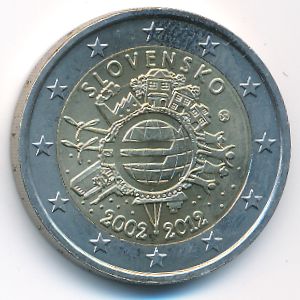 Slovakia, 2 euro, 2012