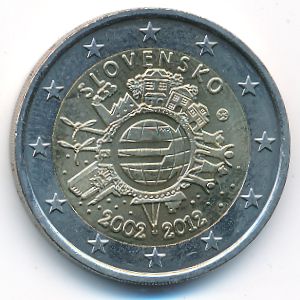 Словакия, 2 евро (2012 г.)