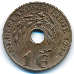 Netherlands East Indies, 1 cent, 1942