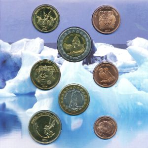 Исландия., Набор монет (2004 г.)