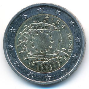 Ирландия, 2 евро (2015 г.)