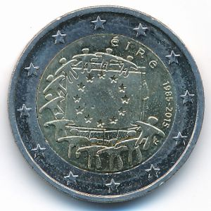 Ирландия, 2 евро (2015 г.)