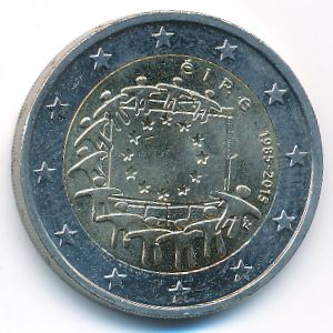 Ирландия, 2 евро (2015 г.)
