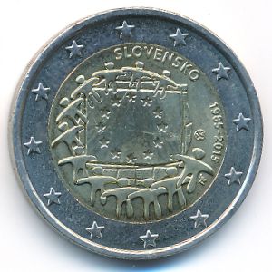 Slovakia, 2 euro, 2015