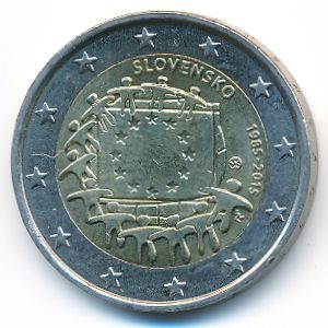 Словакия, 2 евро (2015 г.)