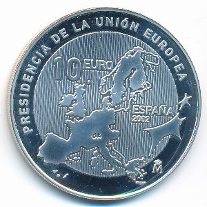 Испания, 10 евро (2002 г.)