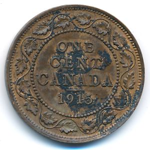 Canada, 1 cent, 1915