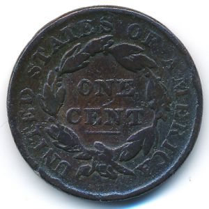 США, 1 цент (1833 г.)