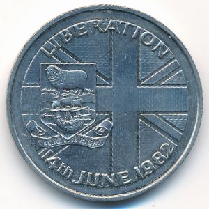 Фолклендские острова, 50 пенсов (1982 г.)