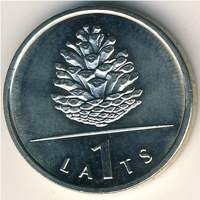 Latvia, 1 lats, 2006