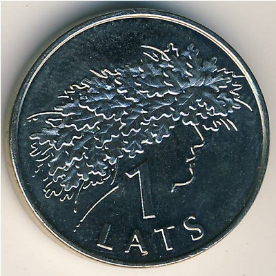 Latvia, 1 lats, 2006
