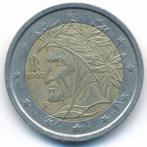 Italy, 2 euro, 2002