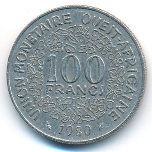 Западная Африка, 100 франков (1980 г.)