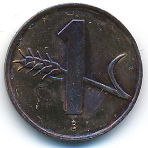 Switzerland, 1 rappen, 1968