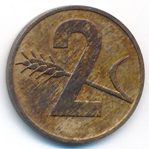 Швейцария, 2 раппена (1969 г.)