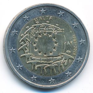 Мальта, 2 евро (2015 г.)