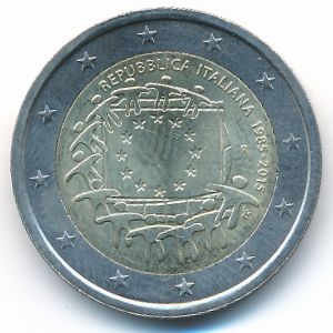 Italy, 2 euro, 2015