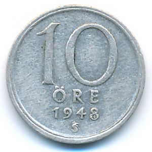 Швеция, 10 эре (1948 г.)