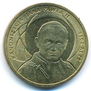 Польша, 2 злотых (2014 г.)