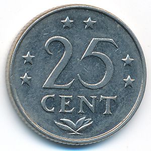 Антильские острова, 25 центов (1978 г.)