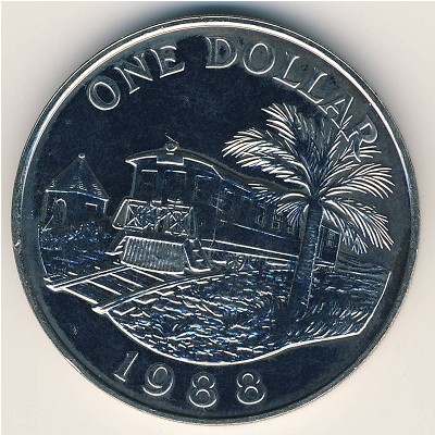 Bermuda Islands, 1 dollar, 1988