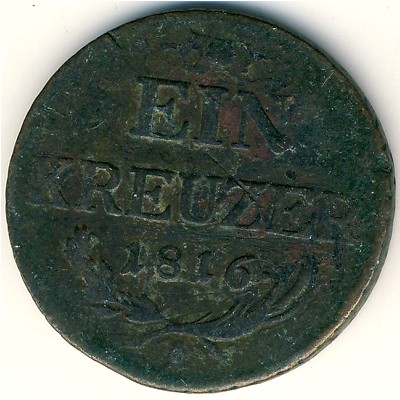 Австрия, 1 крейцер (1816 г.)