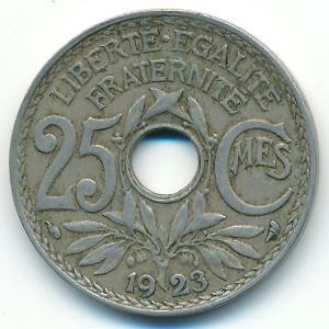 France, 25 centimes, 1923