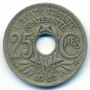 France, 25 centimes, 1927