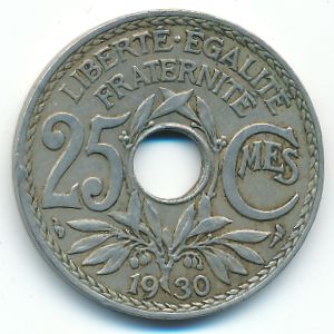France, 25 centimes, 1930