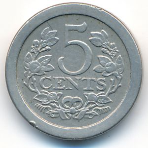 Нидерланды, 5 центов (1909 г.)
